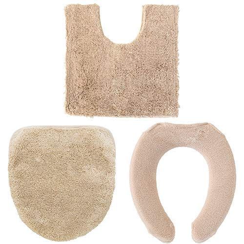 新品 Dナチュレ 3点セット ベージュ 【U型専用】 (トイレマット+フタカバー+便座カバー)
