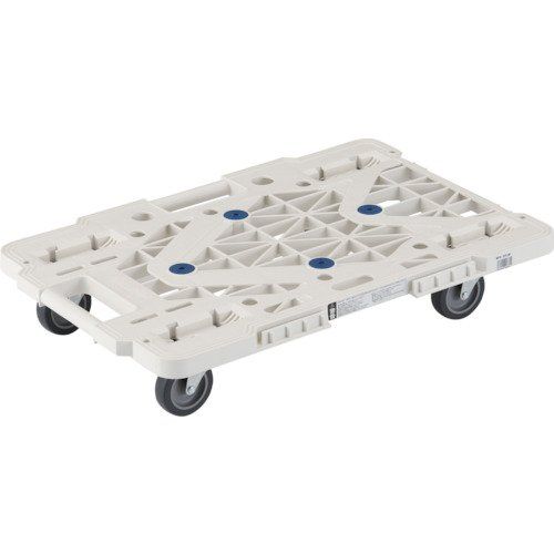新品 TRUSCO(トラスコ) 平台車 軽量 ルートバンメッシュタイプ 615×415荷重100kg 連結・スタッキング可能 4輪 オール自在 白 MPK-600J-W × 2【ケース販売】