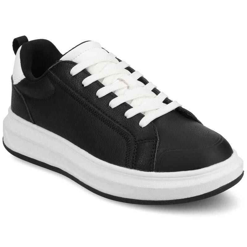 ジャーニー レディース シューズ スニーカー レース Journee Meeya Womens CasualaceUp Sneakers Black ブラック