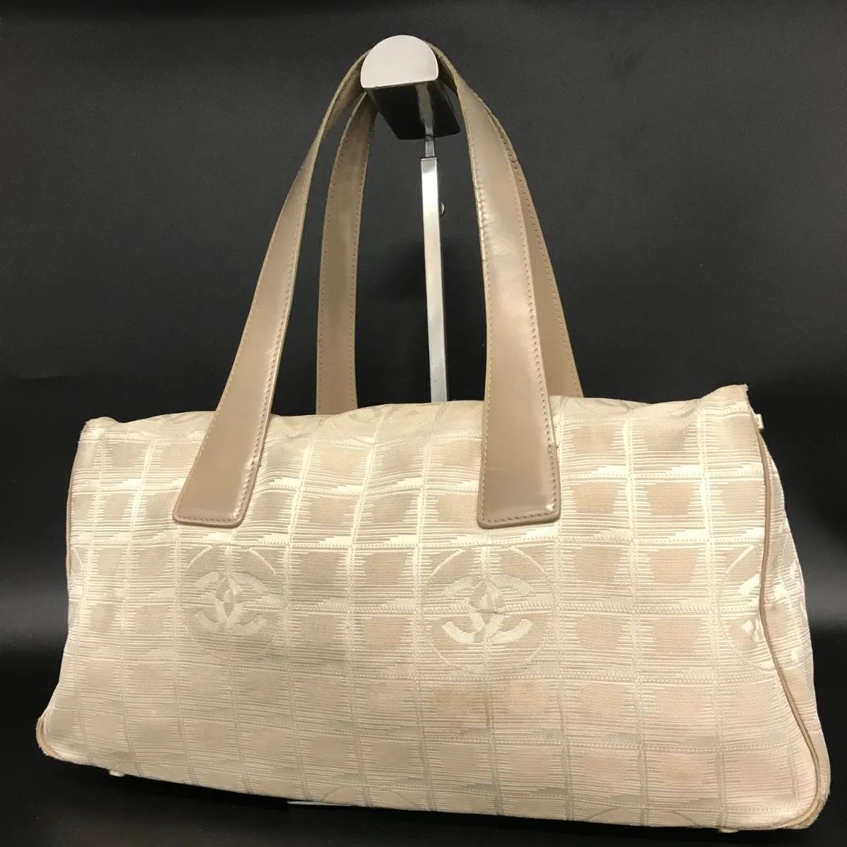 CHANEL シャネル ニュートラベルライン トートバッグ ベージュ CHANEL シャネル トートバッグ ニュートラベルライン キャンバス