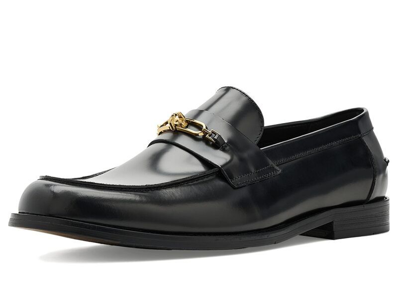 スティーブ マデン メンズ シューズ ブーツ・レインブーツ Steve Maddenorton Black Leather ブラック