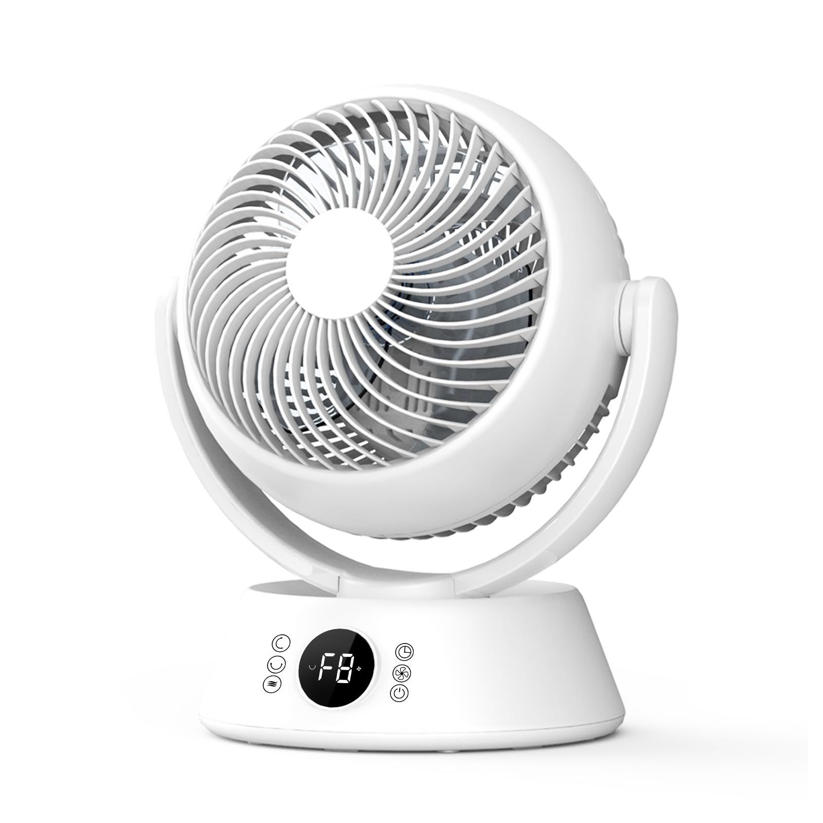 サーキュレーター DCモーター 静音 強力【2026 先行発売モデル 24段階風量UP!】扇風機 360度首振り（上下左右） 強力送風 小型 リモコン付き タイマー機能 6-30畳対応 換気/空気循環/部屋干し 梅雨除湿 衣類乾燥 冷房/暖房 f3e805cf