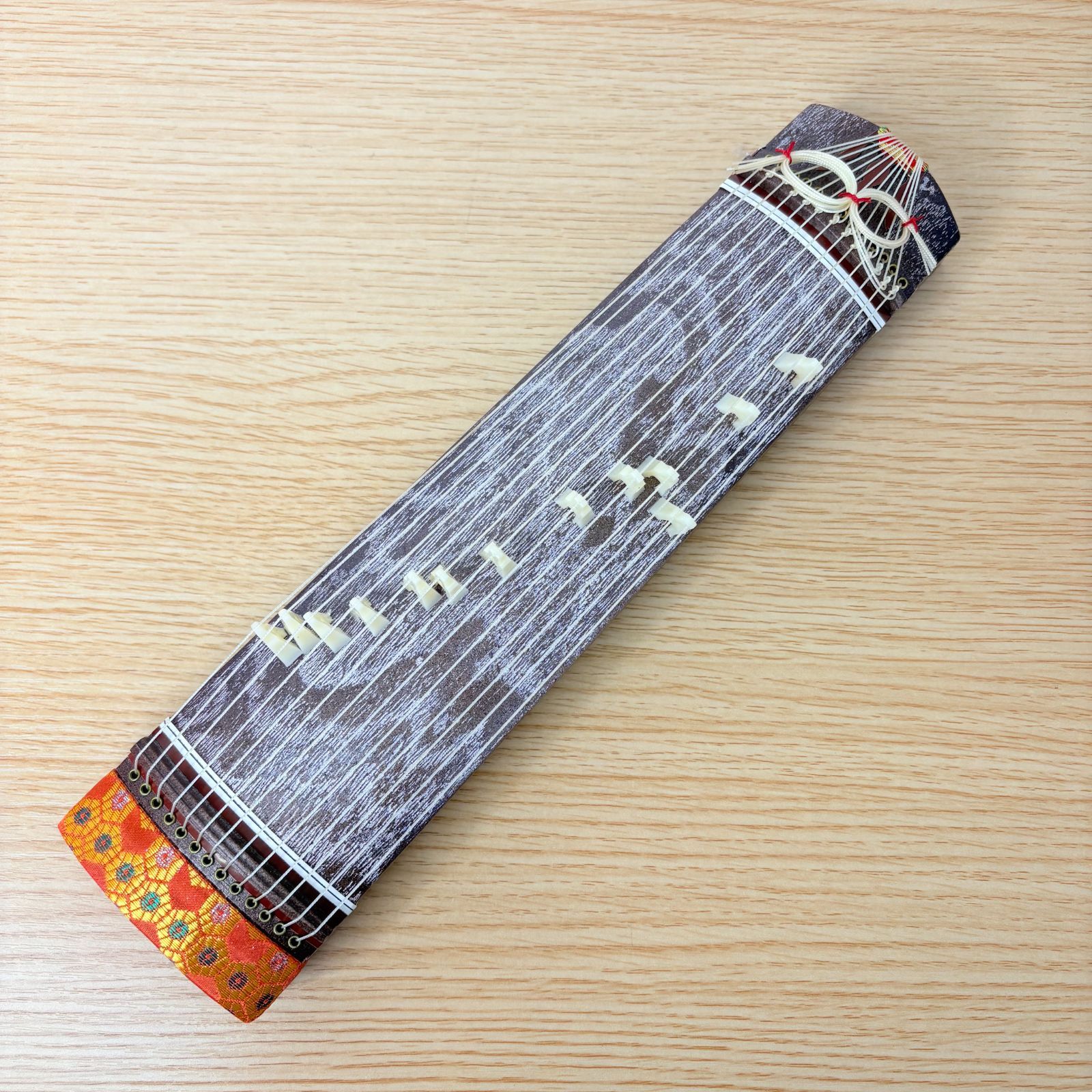 昭和レトロ ミニ 琴13弦 全長約30cm 演奏可能 和楽器 ミニ畳付き