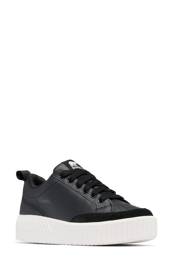 ソレル レディース シューズ スニーカー SOREL Onave Waterproof Low Top Sneaker Black Sea Salt ブラック