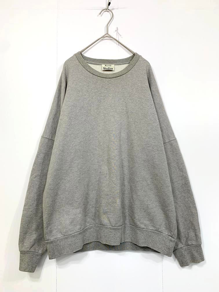 ACNE STUDIOS アクネストゥディオズ 2HC163 FONT PAW16 クルーネック スウェット sizeL/グレー ■■◎メンズ