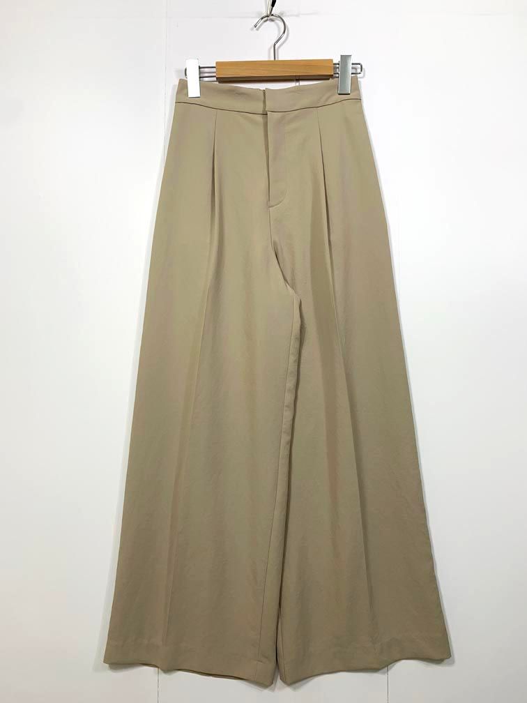 COLLAGE GALLARDAGALANTE コラージュガリャルダガランテ ジャージワイド パンツ size0/ベージュ ■■◎レディース