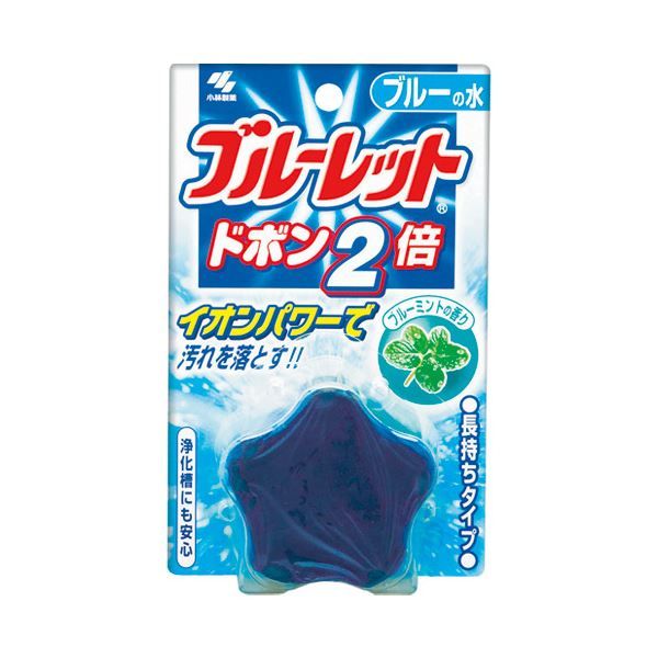 トイレ洗剤 ブルーレットドボン2倍 ブルーミント 30個セット まとめ買い【ブルー】