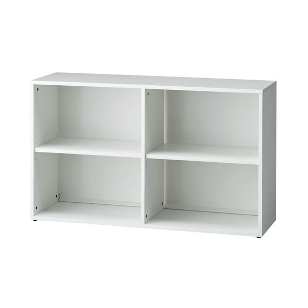 デスクワークを快適に 収納棚 高さ72cm 可動棚 ホワイト【ホワイト】