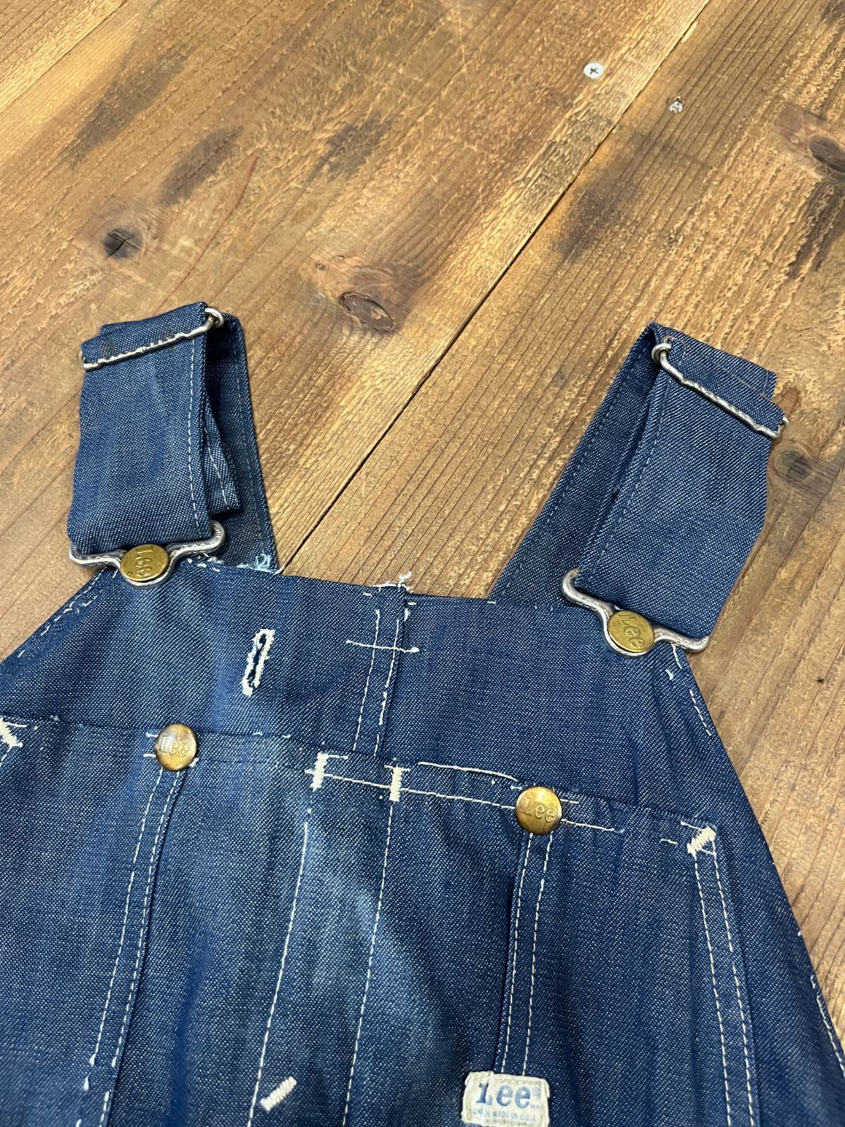 70s USA製 Lee JELT DENIM ローバック オーバーオール