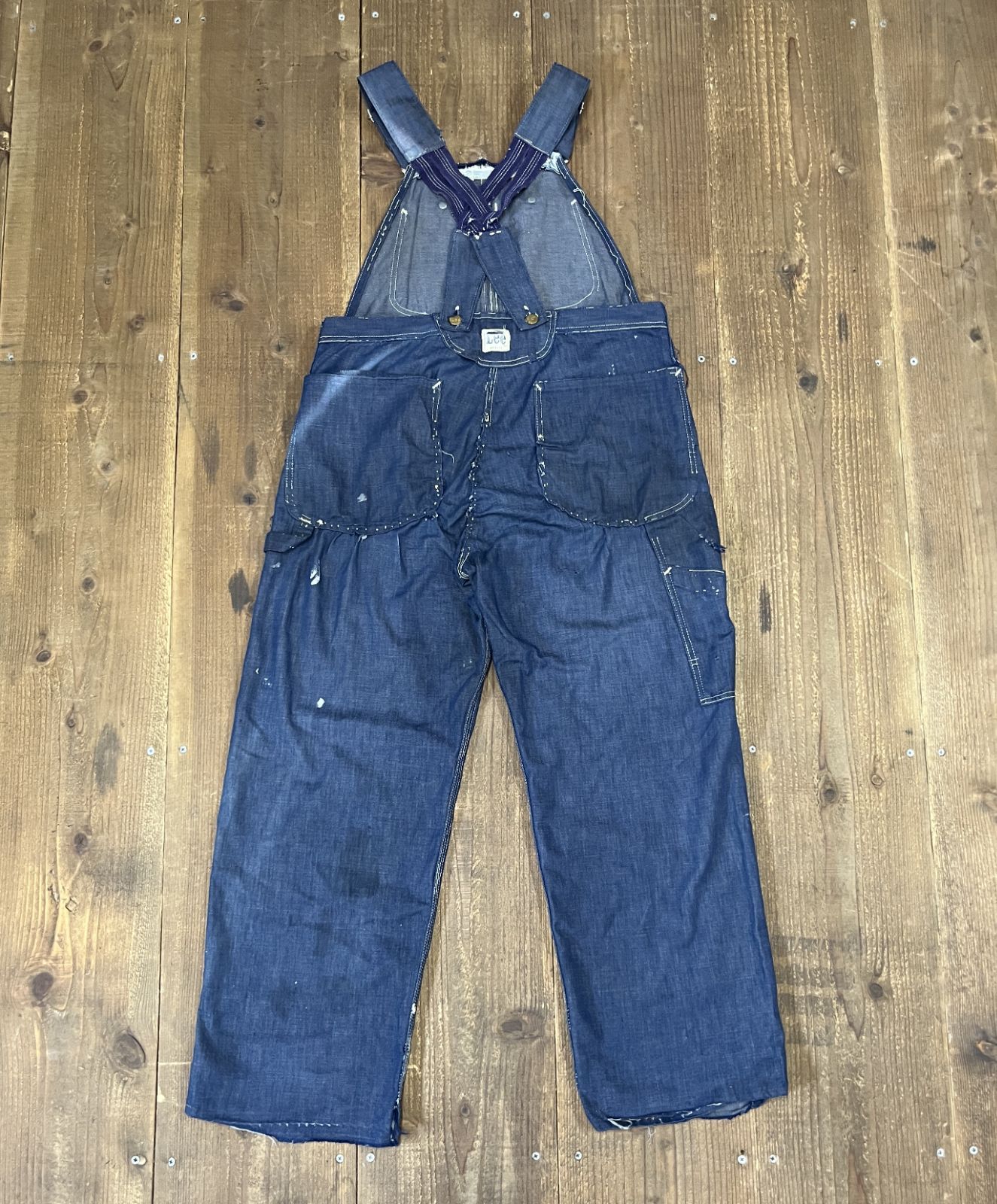 70s USA製 Lee JELT DENIM ローバック オーバーオール