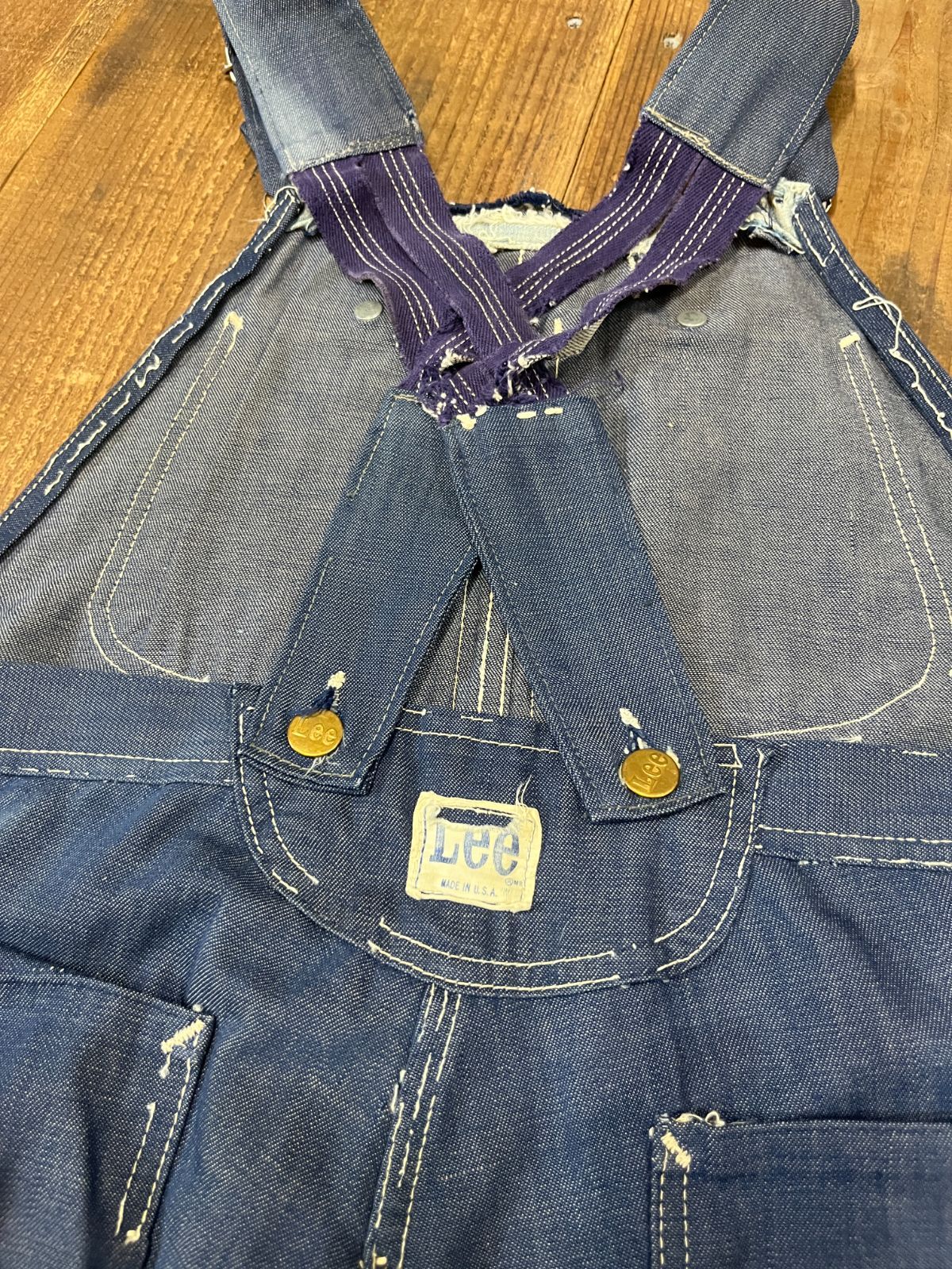 70s USA製 Lee JELT DENIM ローバック オーバーオール