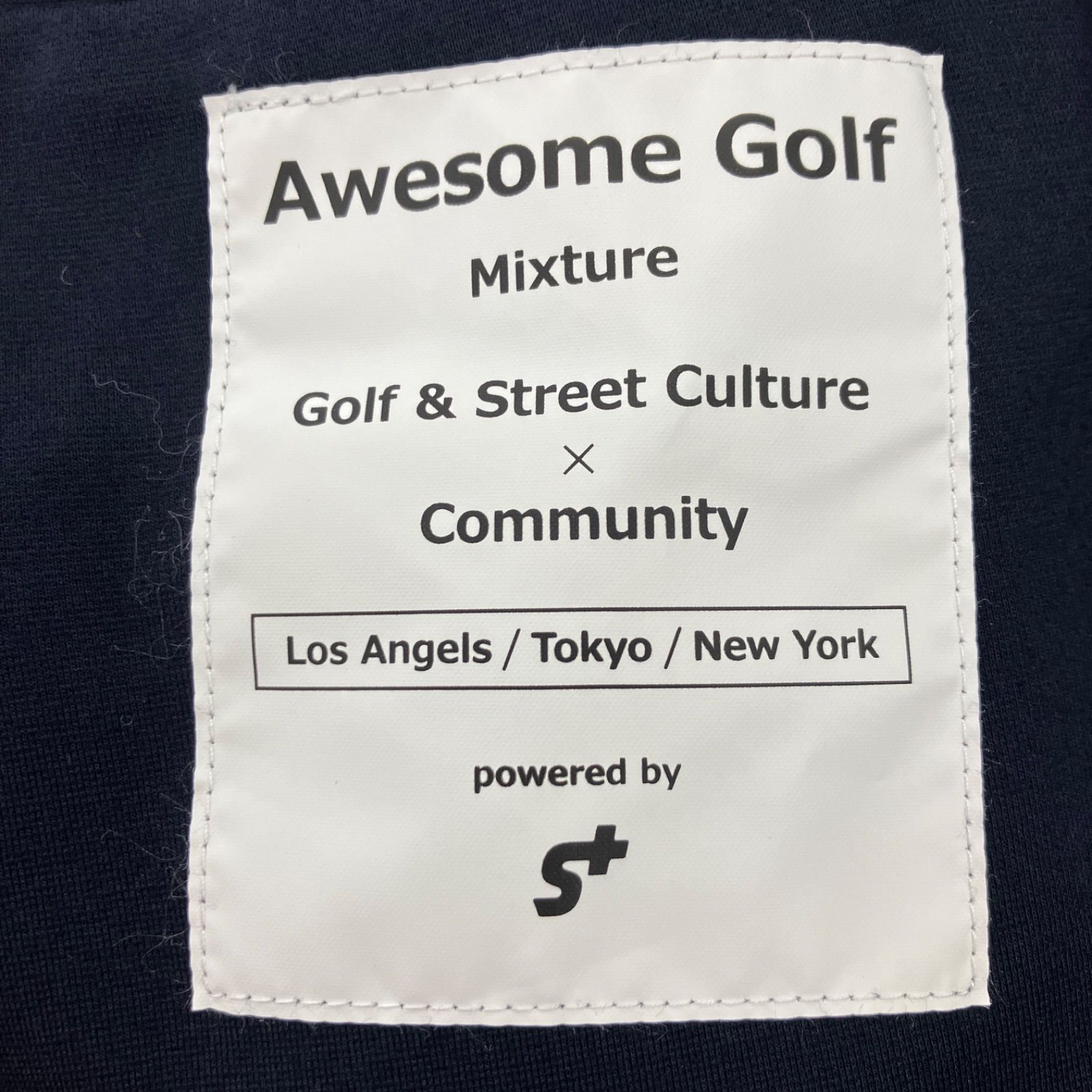 GF1 オーサムゴルフ Awesome Golf ロゴトラックパンツ ネイビー 紺 Lサイズ パンツ トラックパンツ ゴルフ用品 072-3136002