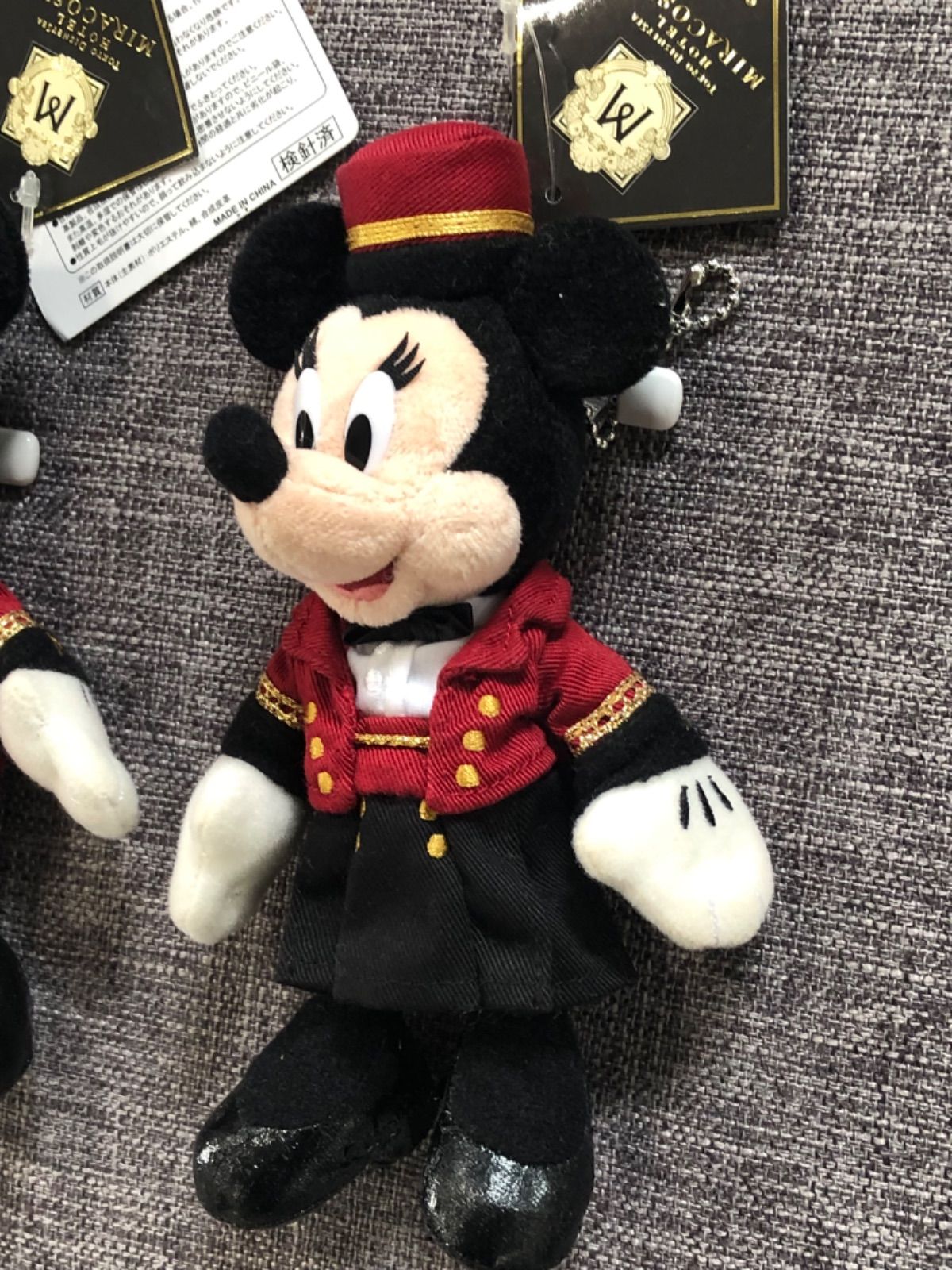 東京ディズニーシー ミラコスタホテル ミッキー、ミニーぬいぐるみ