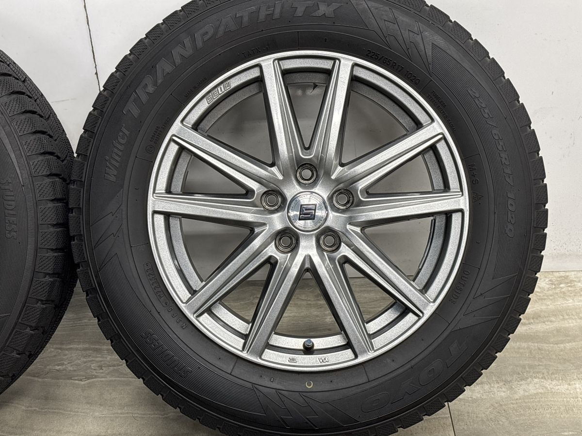 バリ溝 美品】ザイン 17in 7J +38 PCD114.3 トーヨー ウィンター バリ溝 美品】ザイン 17in 7J +38 PCD114.3 トーヨー ウィンター