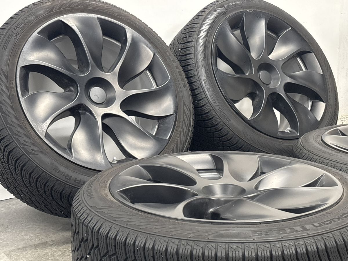 テスラ モデルY 純正タイヤ 255/45R19 新車外し バリ溝（1本）