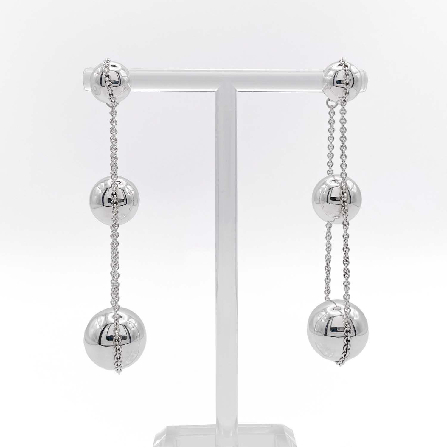 Tiffany&Co. ティファニー ピアス ハードウェア トリプルドロップ SV925 新品仕上済 【中古】