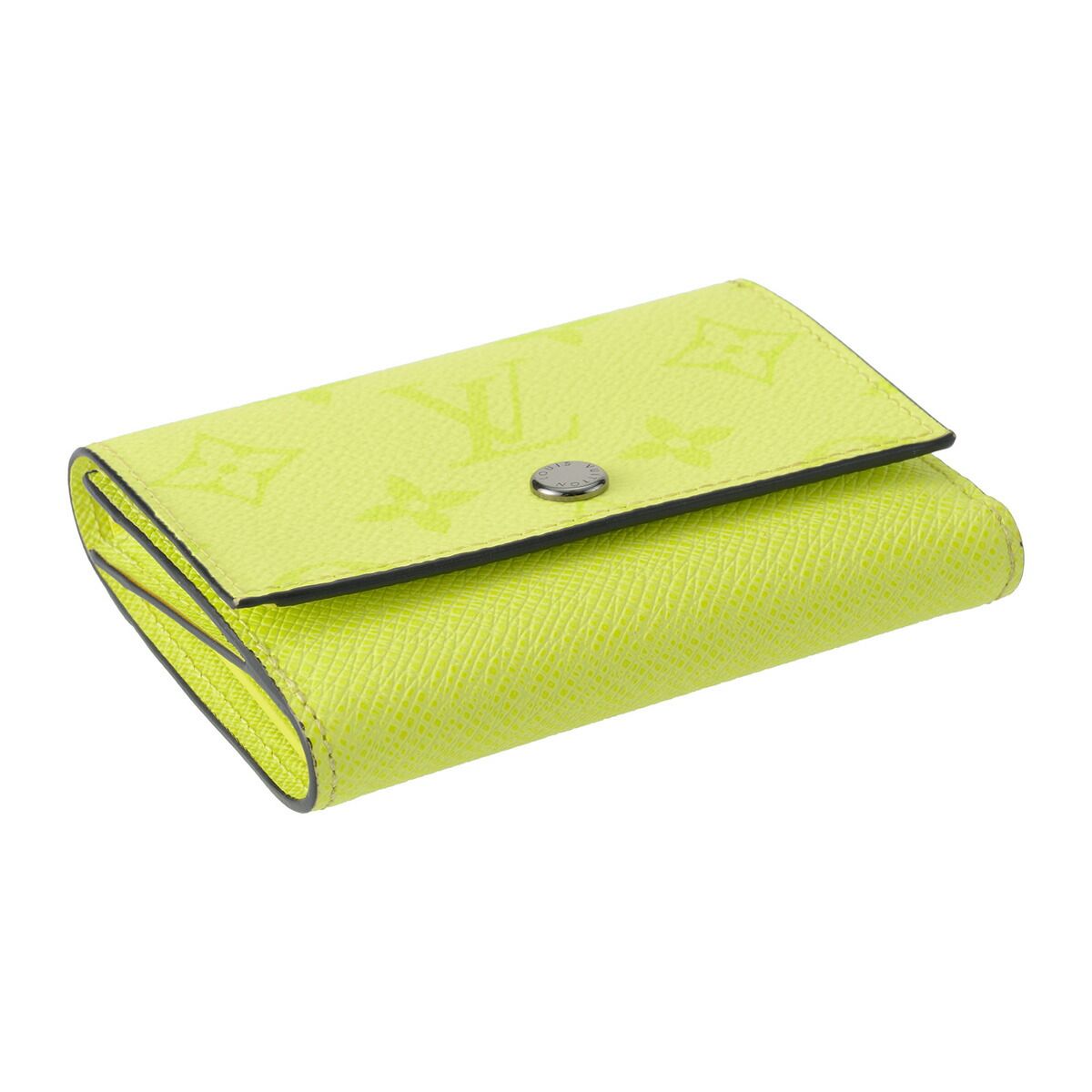 新品 ルイヴィトン Louis Vuitton 3つ折り財布 VICTOR WALLET レモン