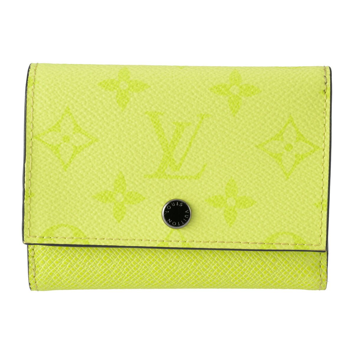 新品 ルイヴィトン Louis Vuitton 3つ折り財布 VICTOR WALLET レモン