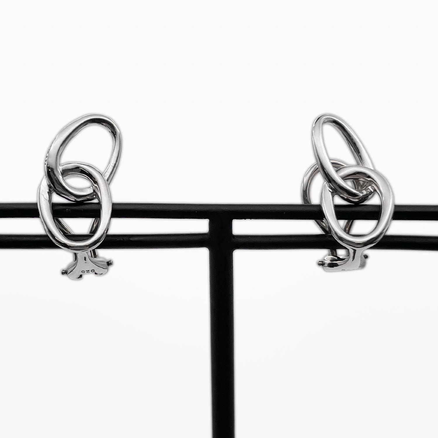 Tiffany&Co. ティファニー ダブルループ イヤリング エレサペレッティ SV925 新品仕上済 【中古】