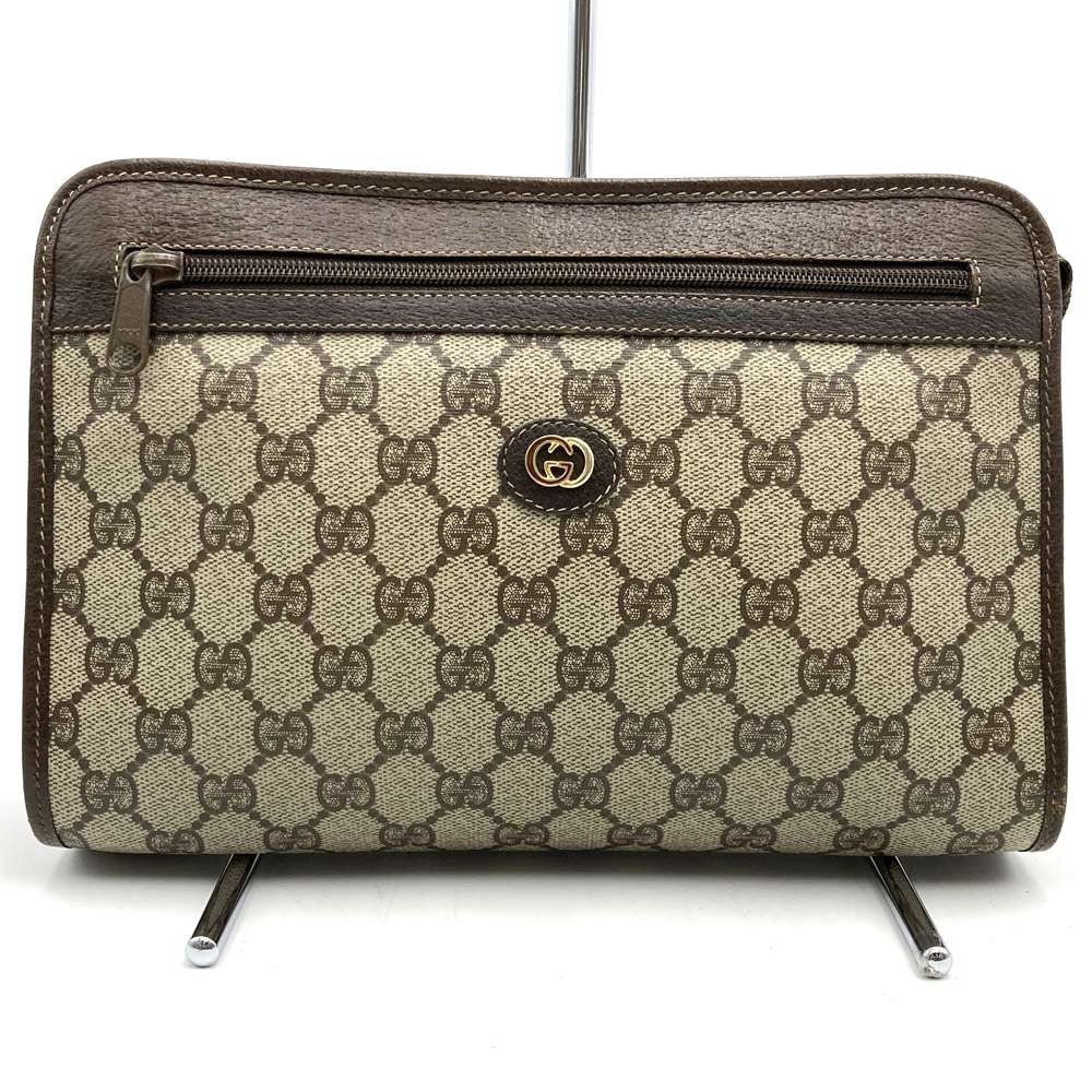 GUCCI オールドグッチ クラッチバッグ ポーチ セカンドバッグ PVC GG