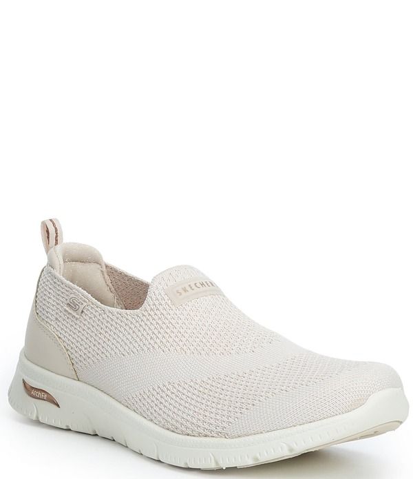スケッチャーズ レディース シューズ スニーカー Skechers Womens Arch Fit Refine 20 Copper Chic Slip Ons Natural