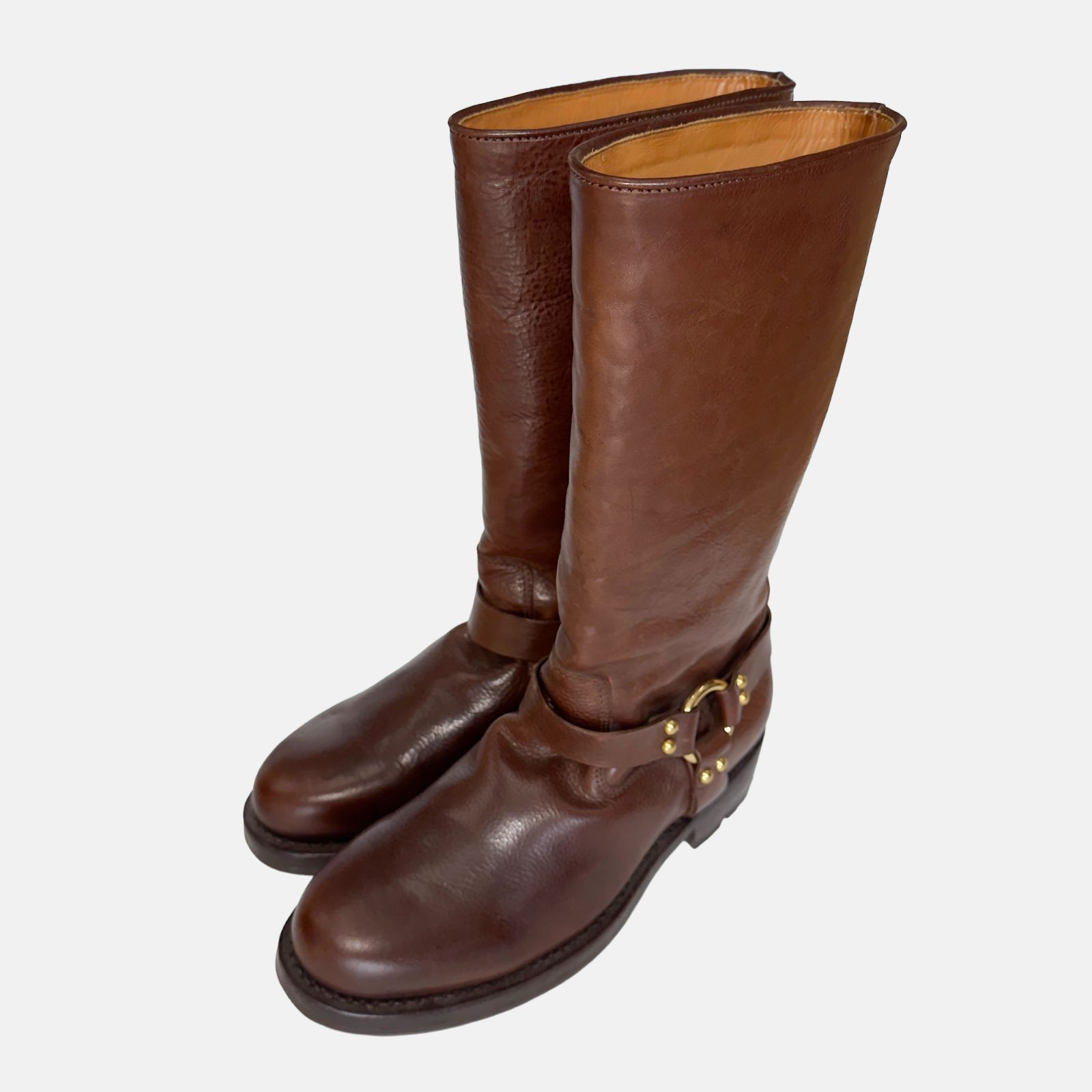 RALPH LAUREN ラルフローレン レザー ロング ブーツ サイズ9 ブラウン