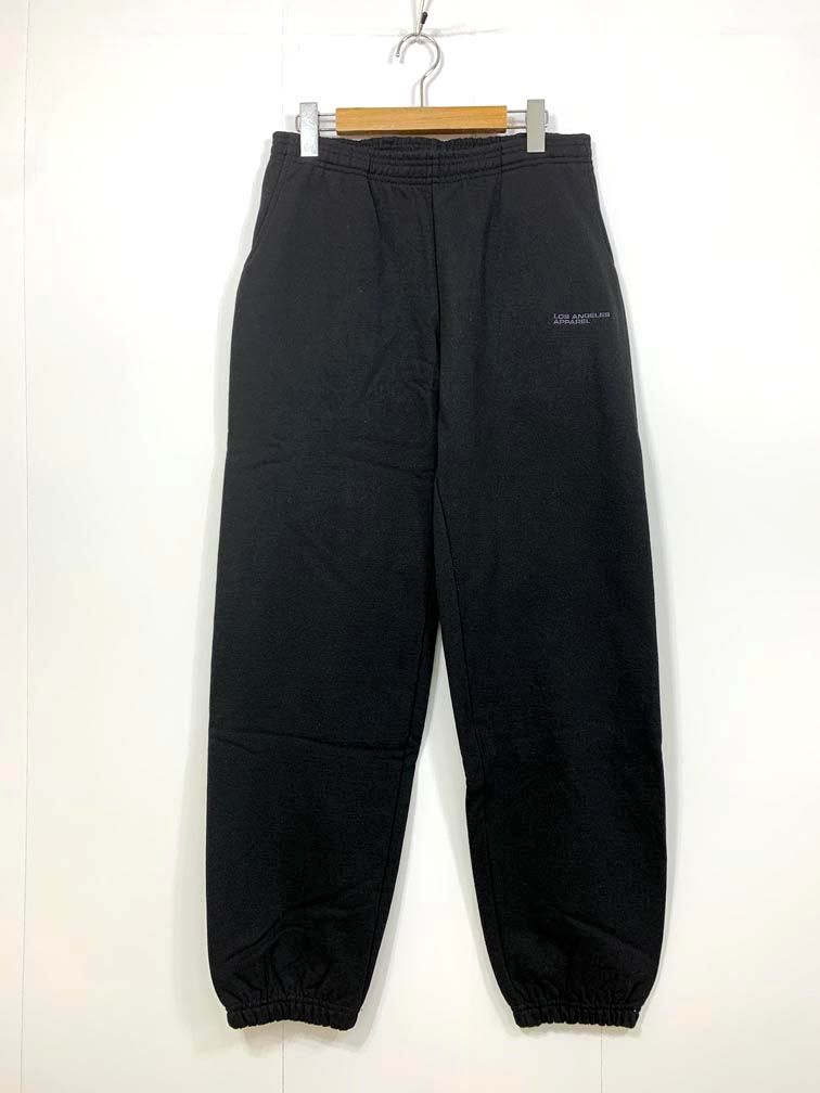 美品 LOS ANGELES APPAREL ロサンゼルスアパレル HF04 Heavy Fleece 裏起毛 スウェット パンツ sizeM/黒 ■■◎メンズ
