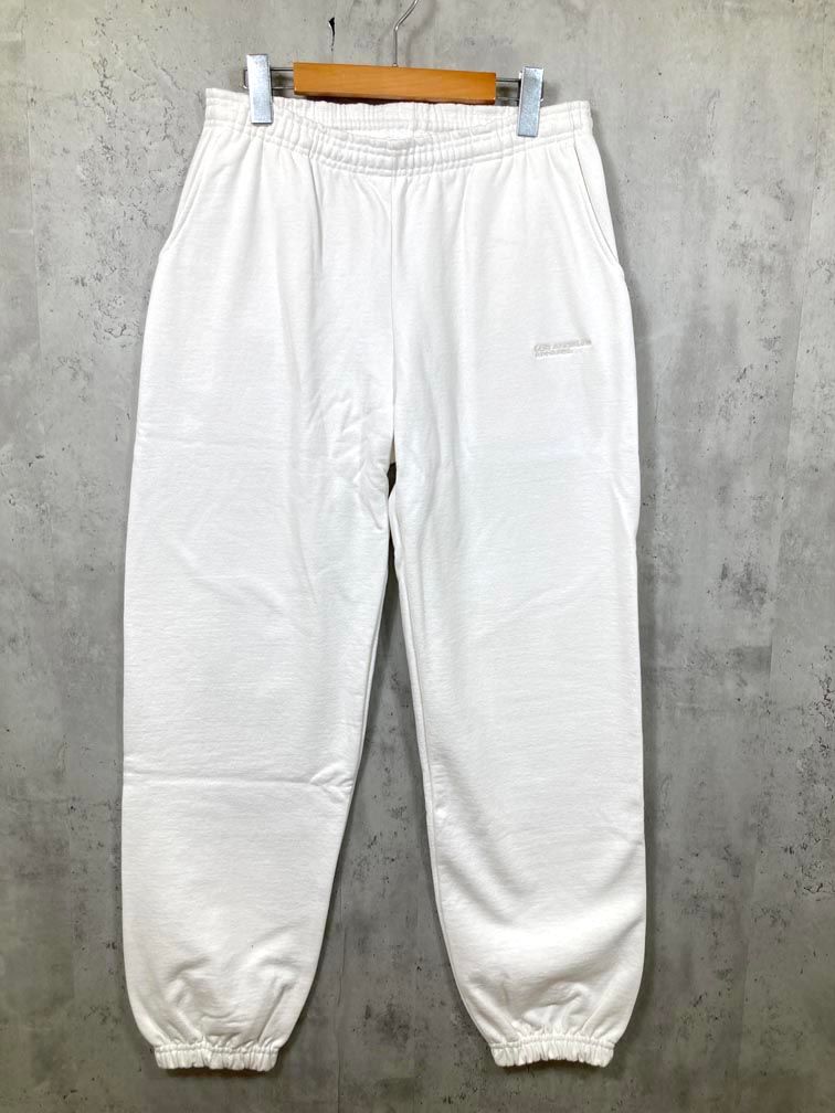 美品 LOS ANGELES APPAREL ロサンゼルスアパレル HF04 Heavy Fleece 裏起毛 スウェット パンツ sizeL/白 ■■◎メンズ