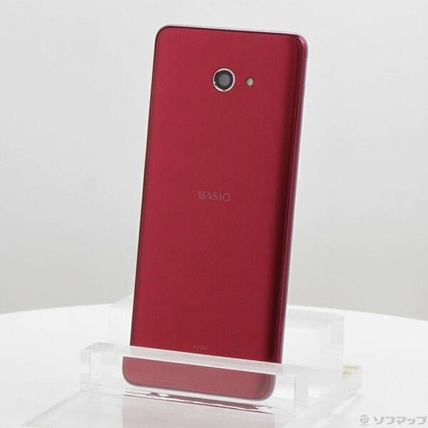 ソフマップ 〔中古品〕 BASIO4 32GB ワインレッド KYV47 auロック解除SIMフリー【368】