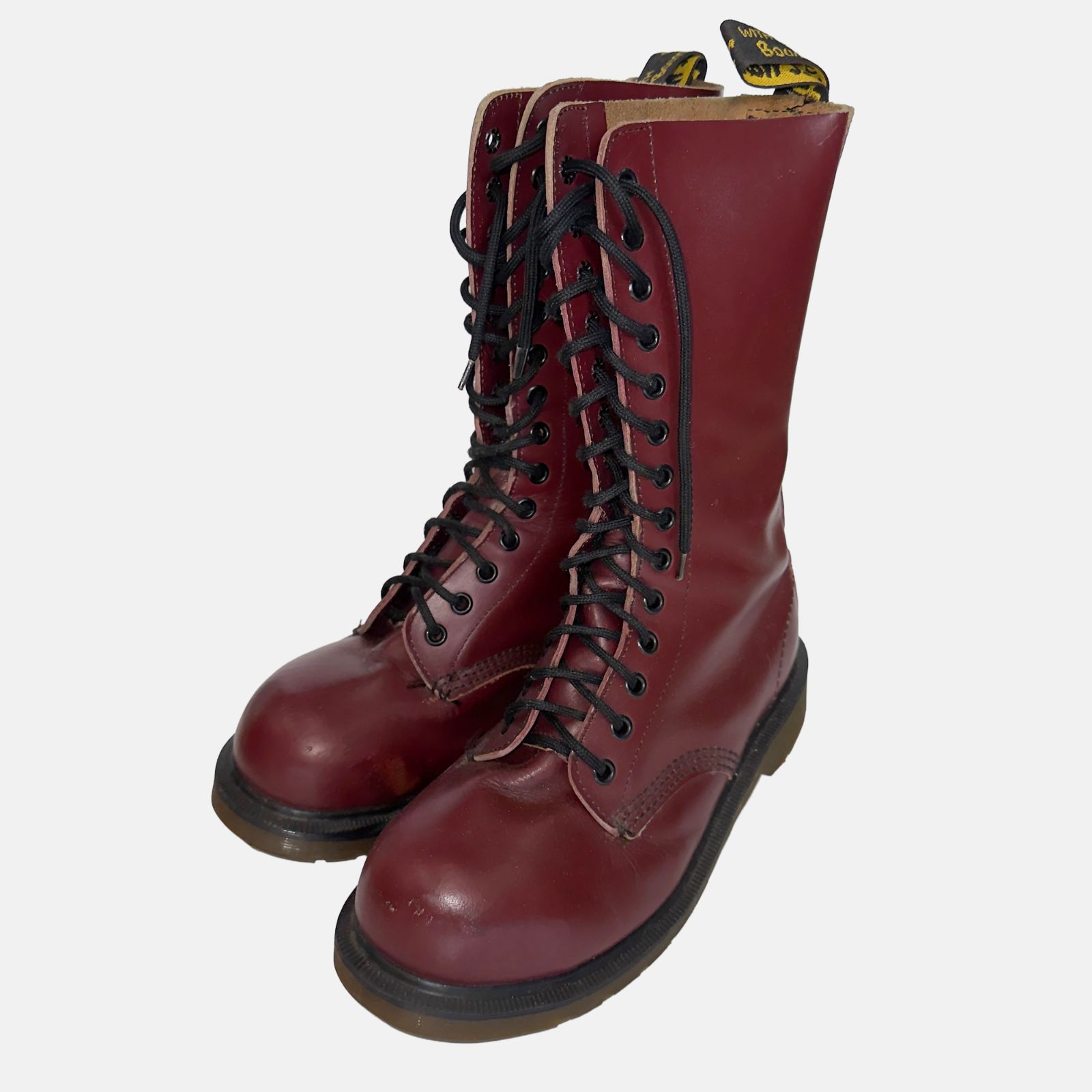Dr. Martens ドクターマーチン レースアップ ブーツ レザー サイズ5 バーガンディー