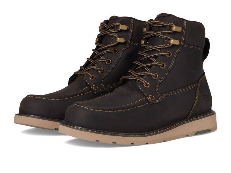 ダナム メンズ シューズ ブーツ・レインブーツ Dunham Brisco Dark Brown Leat ブラウン