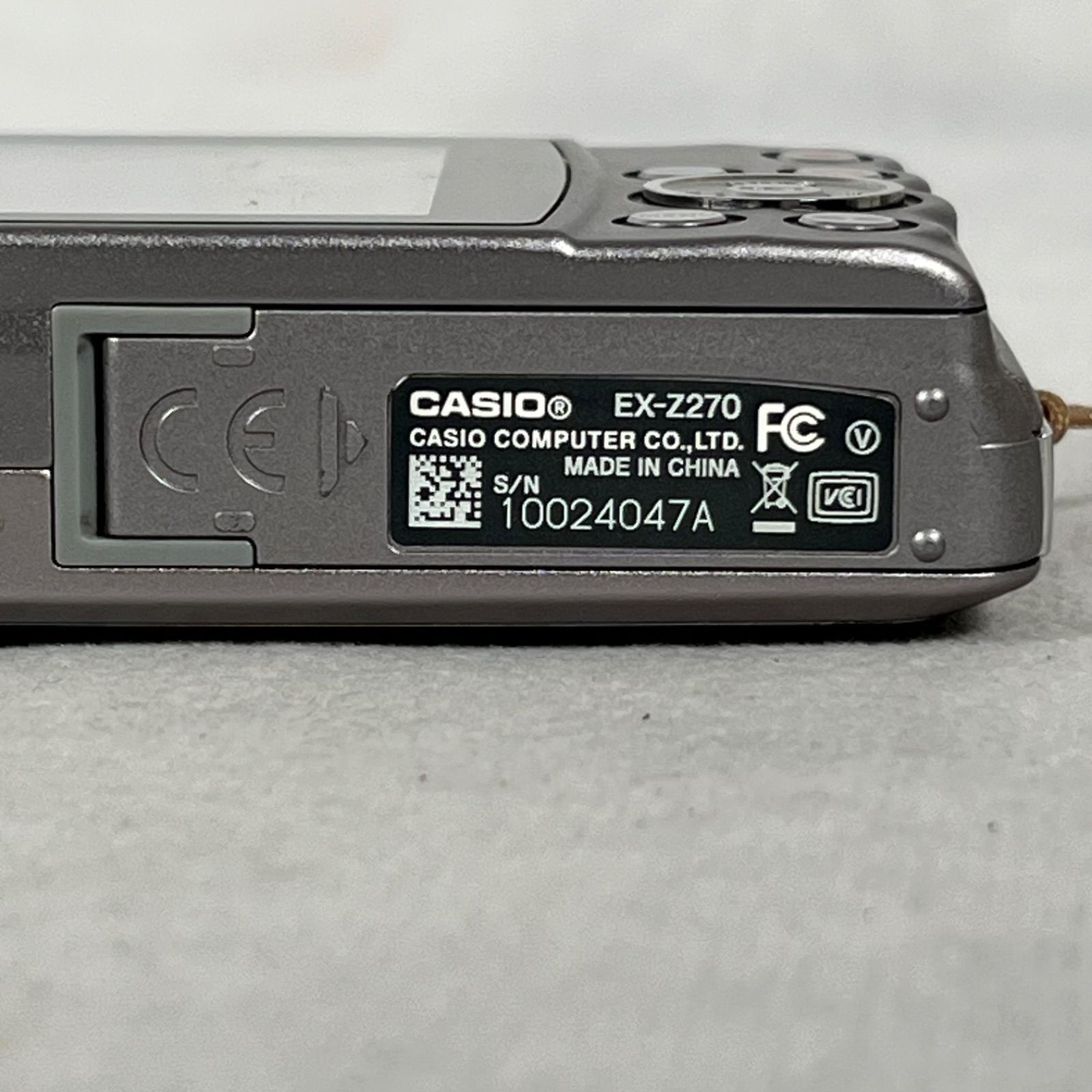 管2606-91】CASIO カシオ EXILIM ZOOM EX-Z270 シルバー コンパクト