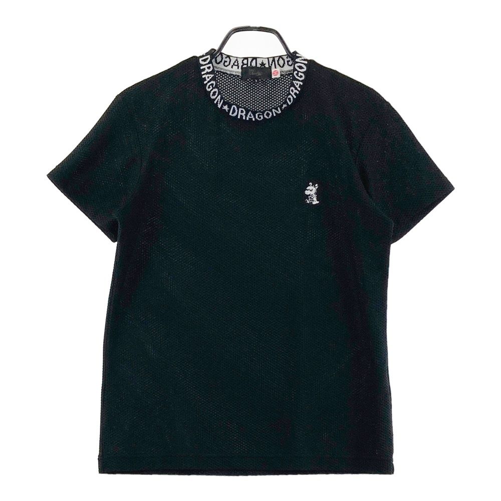 サイズ：2 DANCE WITH DRAGON ダンスウィズドラゴン 半袖Tシャツ メッシュ チビドラ ブラック系 [240101717910] ゴルフウェア メンズ ストスト