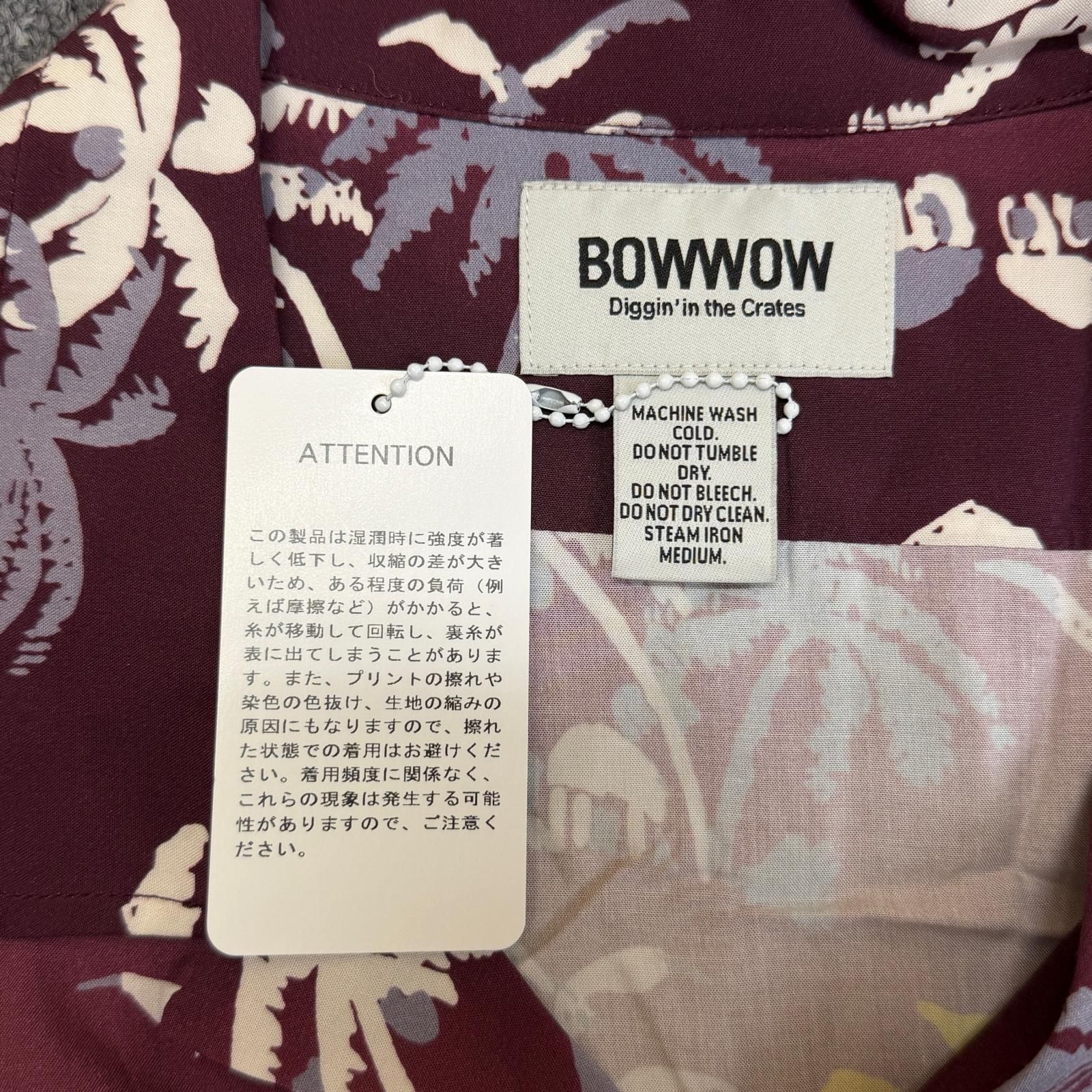 未使用 BOWWOW 25SS TK RECORDS HAWAIIAN SHIRT SUNBURN [ レコグ