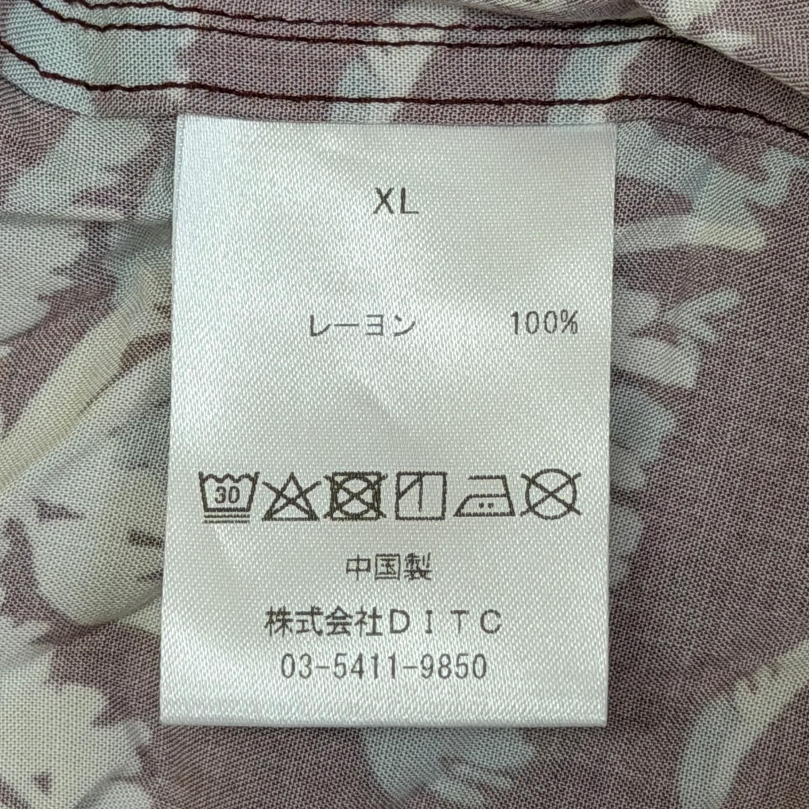 未使用 BOWWOW 25SS TK RECORDS HAWAIIAN SHIRT SUNBURN [ レコグ