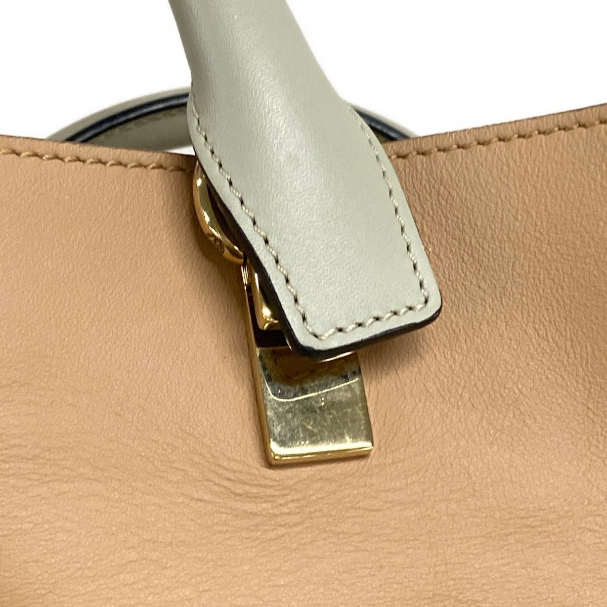 Chloe(クロエ) トートバッグ ベイリー グレーベージュ×ブラウン×ライト