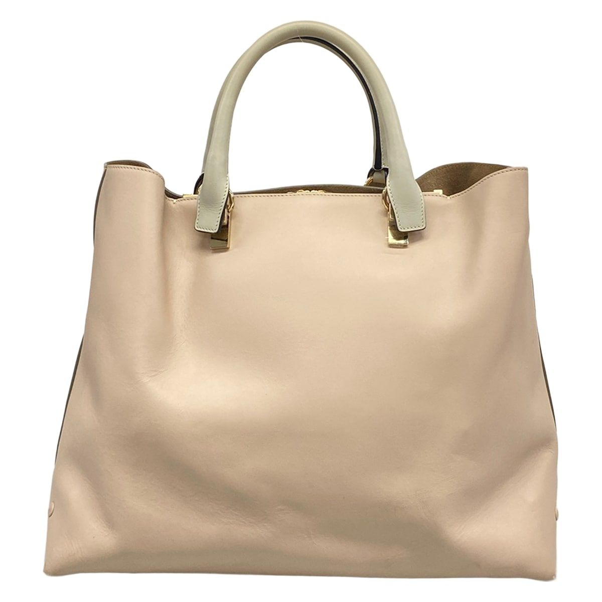 Chloe(クロエ) トートバッグ ベイリー グレーベージュ×ブラウン×ライト
