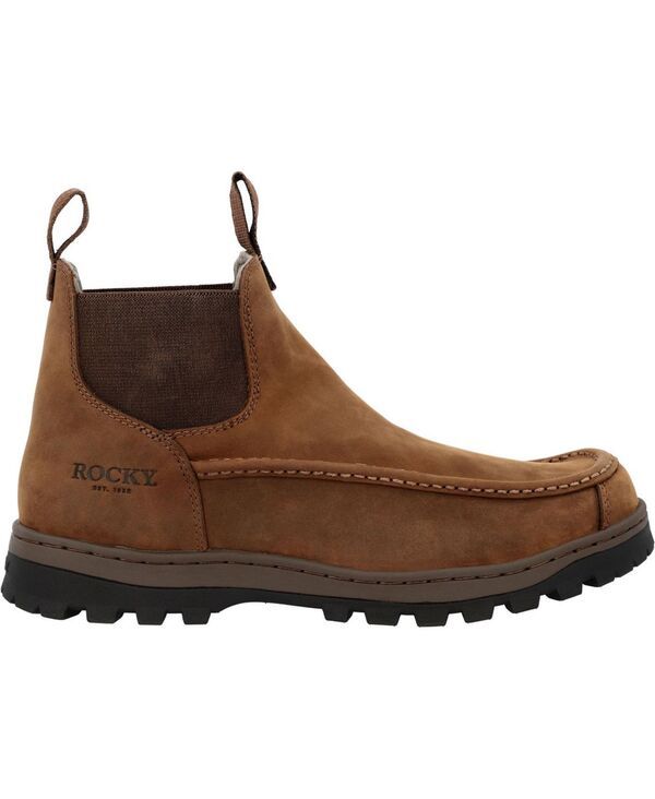 ロッキー メンズ シューズ ブーツ・レインブーツ チェルシー ROCKY Mens Outback LTE Moc Toe Chelsea Outdoor Boot Brown ブラウン ロッキー メンズ シューズ ブーツ・レインブーツ チェルシー ROCKY Mens Outback LTE Moc Toe Chelsea Outdoor Boot Brown ブラウン