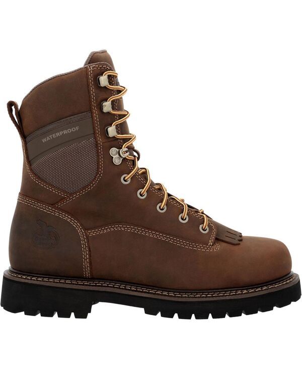 ジョージブーツ メンズ シューズ ブーツ・レインブーツ ヒール GEORGIA BOOT Mens Core 37 9 Low Heel Waterproof Logger Work Boot Bro