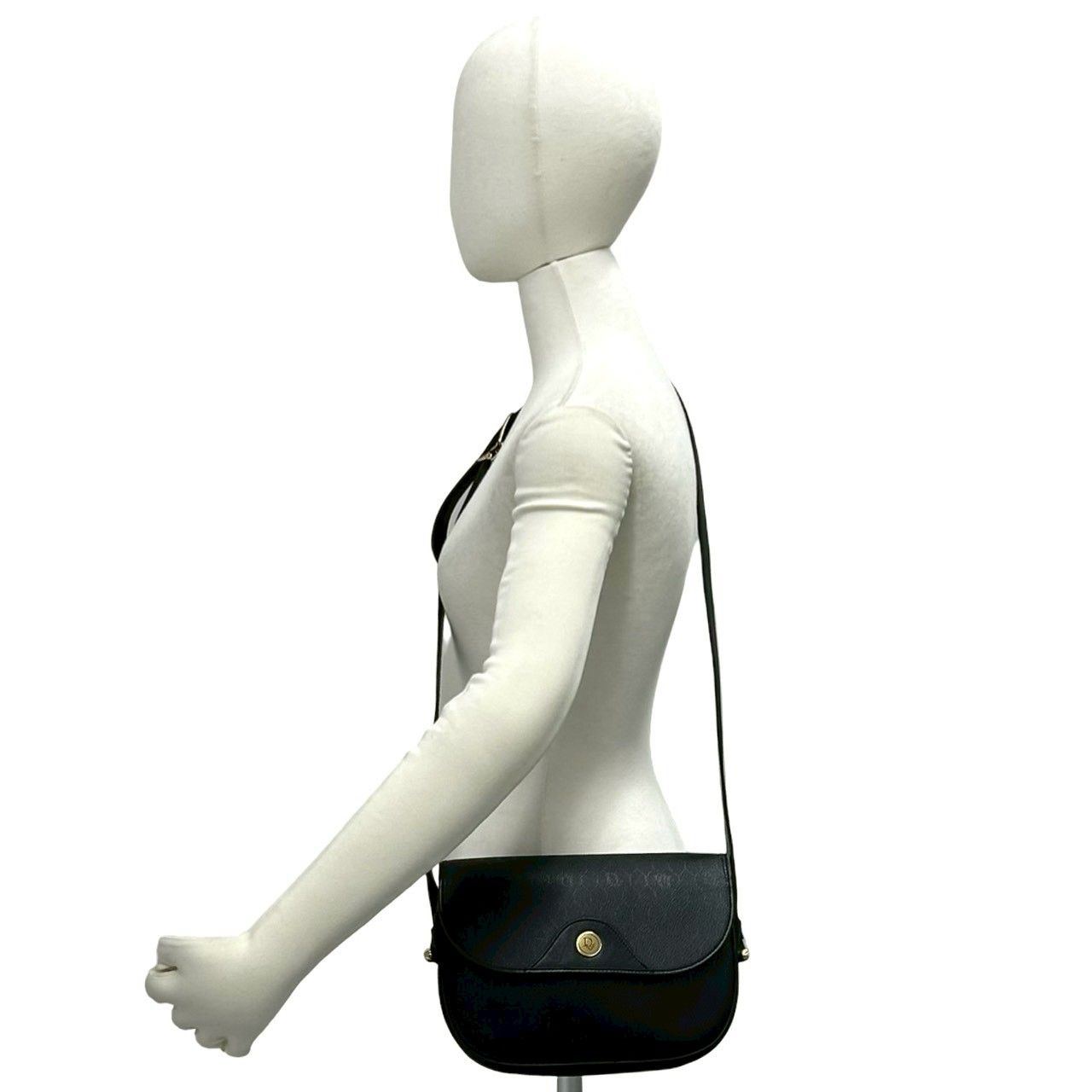 極 美品 Christian Dior ディオール ヴィンテージ ロゴ 金具 ハニカム
