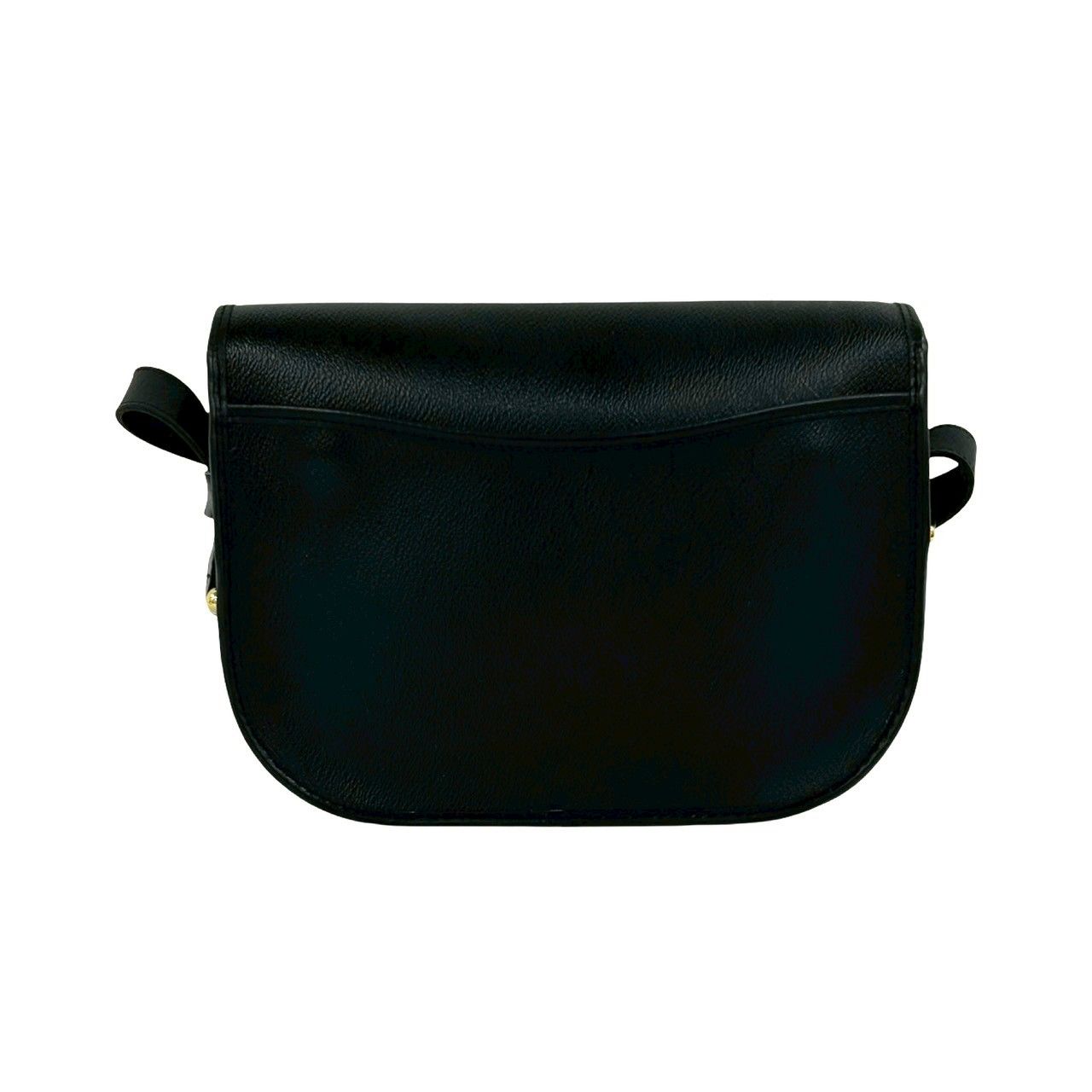 【美品】ディオール　ショルダーバッグ　CD金具　ポシェット　シボ革　レザー　黒色 極 美品 Christian Dior ディオール ヴィンテージ ロゴ 金具 ハニカム