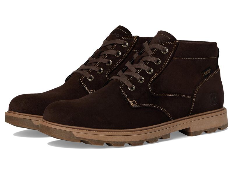 ロックポート メンズ シューズ ブーツ・レインブーツ Rockport Seamus Dark Brown Sued ブラウン