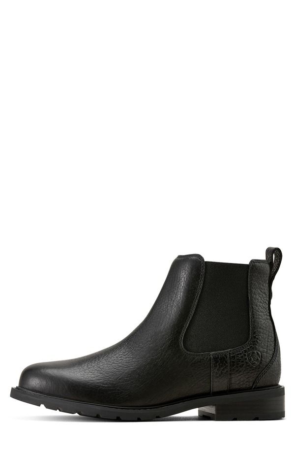 アリアト メンズ シューズ ブーツ・レインブーツ チェルシーブーツ チェルシー Ariat Wexford Waterproof Chelsea Boot Black ブラック