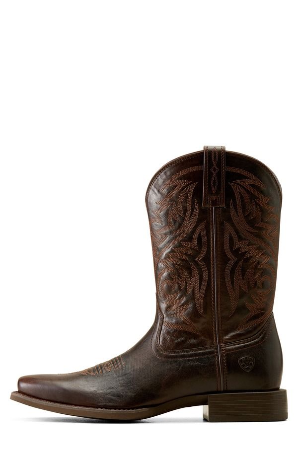 アリアト メンズ シューズ ブーツ・レインブーツ Ariat Sport Herdsman Square Toe Cowboy Boot Burnished Chocolate チョコレート