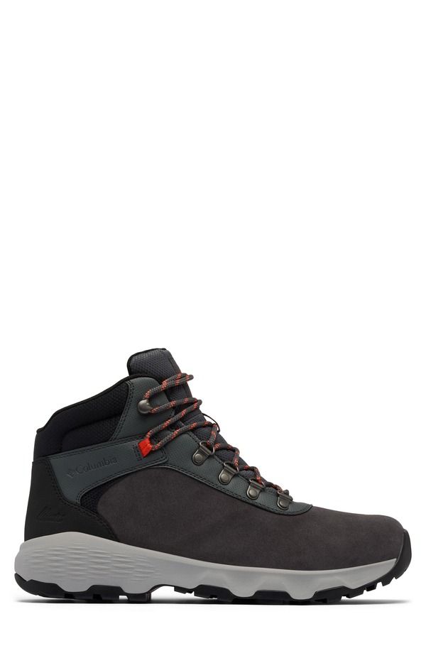 コロンビア メンズ シューズ ブーツ・レインブーツ Columbia Newton Wander Waterproof Hiking Boot Dark Grey Red Quartz グレー