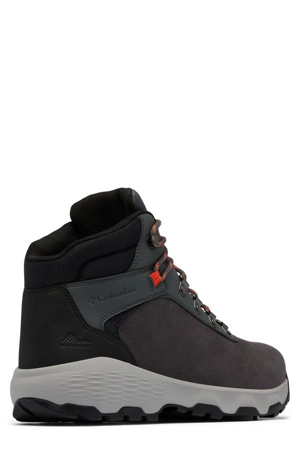 コロンビア メンズ シューズ ブーツ・レインブーツ Columbia Newton Wander Waterproof Hiking Boot Dark Grey Red Quartz グレー