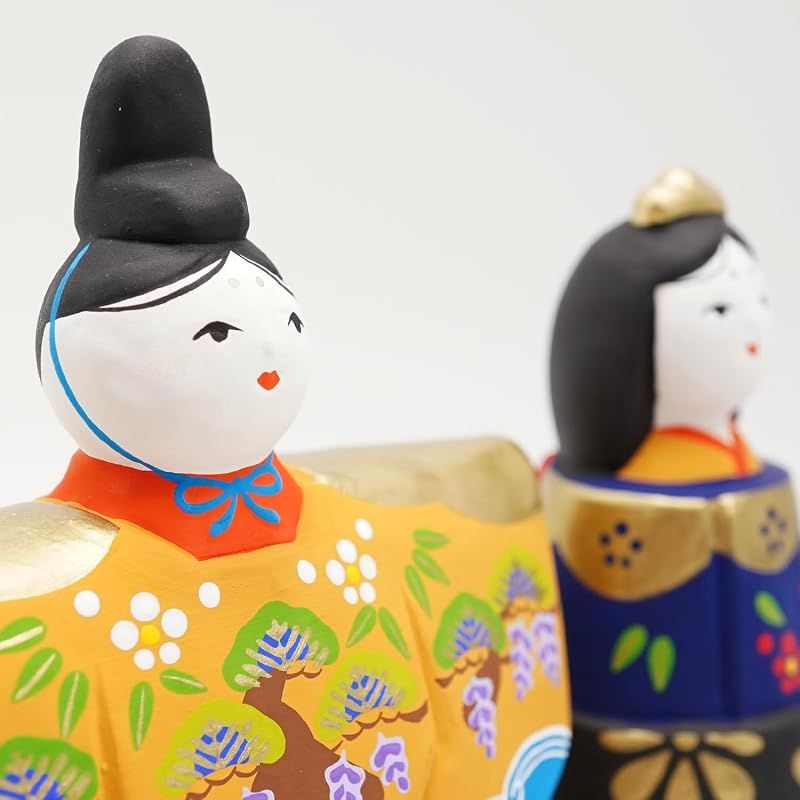 【新品】 ふくべ屋 瀬戸焼 雛人形 立雛 玩具工房 台座付き モダンでかわいらしい 贈り物にも 【新品】 ふくべ屋 瀬戸焼 雛人形 立雛 玩具工房 台座付き モダンでかわいらしい 贈り物にも