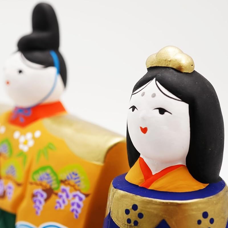 【新品】 ふくべ屋 瀬戸焼 雛人形 立雛 玩具工房 台座付き モダンでかわいらしい 贈り物にも 【新品】 ふくべ屋 瀬戸焼 雛人形 立雛 玩具工房 台座付き モダンでかわいらしい 贈り物にも