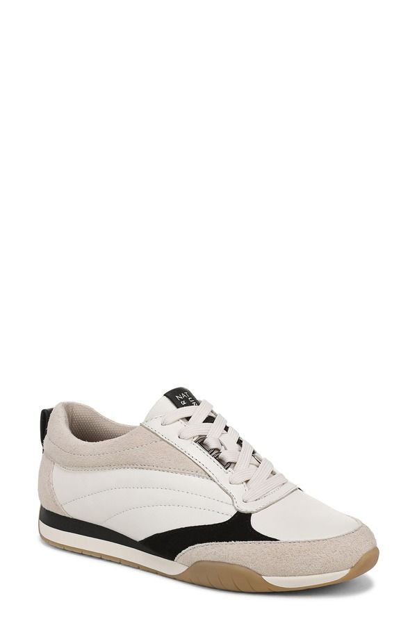 ナチュライザー レディース シューズ スニーカー Naturalizer Tao Sneaker Warm White Porcelain Black ホワイト