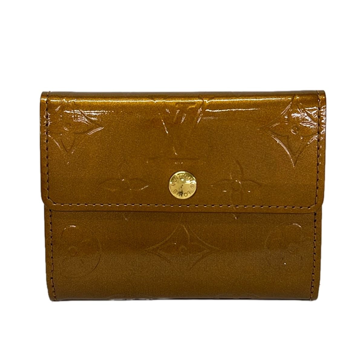 LOUIS VUITTON(ルイヴィトン) コインケース モノグラムヴェルニ ラドロー M91162 ブロンズ レザー